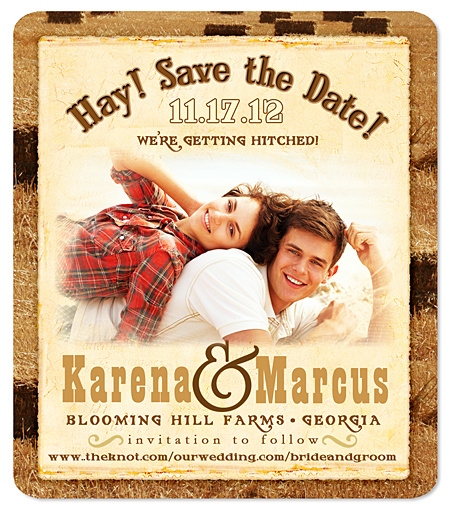 "Charm" Save the Date Magnet